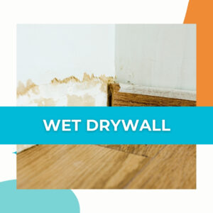 services - wet drywall damage